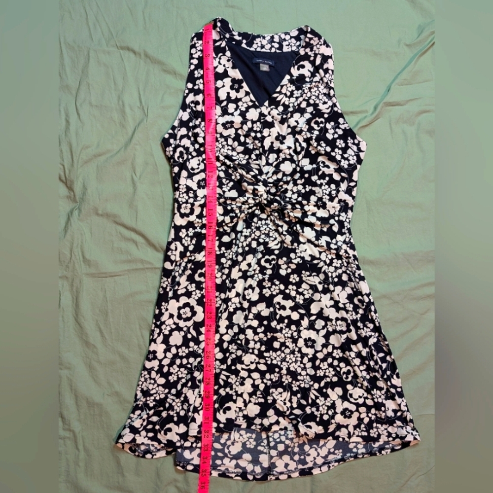 Tommy Hilfiger Navy and White Floral Midi Dress - Picture 4 of 5